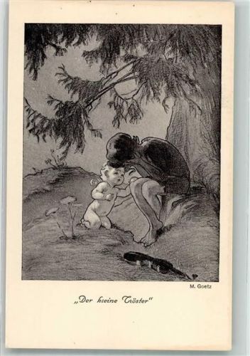 Der kleine Tröster Amor Geige
