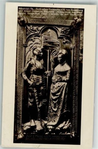 Römhild Sarkophag Hermanns VIII v. Henneberg u. Gemahlin Elisabeth in Stadtkirche