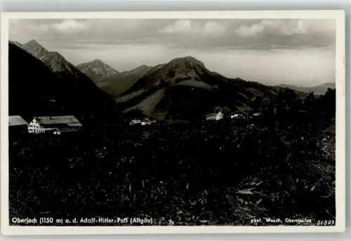 Oberjoch Foto Mauch WK II Adolf-Hitler Paß Gasthaus