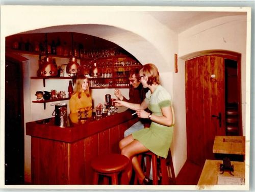 Haidmühle Gasthaus Haus Auersberg Kellerbar Foto Original aus Archiv eines Ansichtskartenverlags Ort handschriftlich