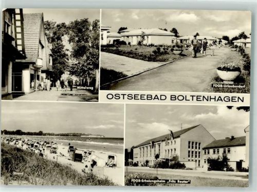 Ostseebad Boltenhagen Mittelweg Urlaubsdorf Erholungsheim Fritz Reuter