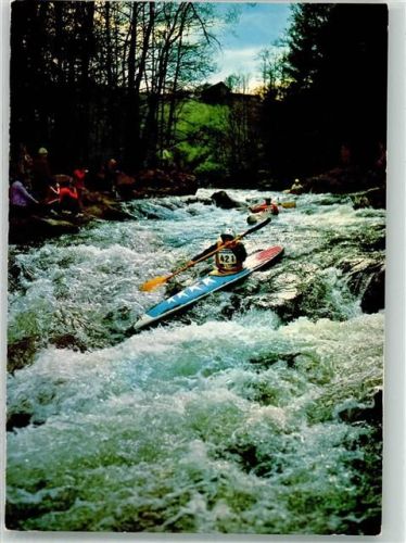 Kayak Wildwasserklamm im Ilztal Bayr. Wald Wassersport