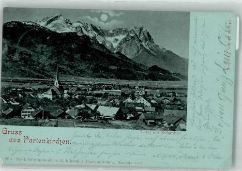 Partenkirchen 1898 Kirche Zugspitze Ottmar Zieher
