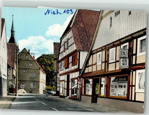Nieheim Marktstrasse Geschäft Werbeschild WMF