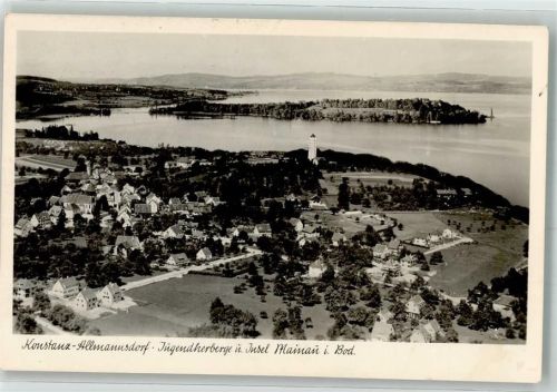 Allmannsdorf Vogelschau Jugendherberge u. Insel Mainau Otto-Moericke-Turm