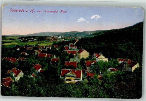 Bad Suderode 1918 Feldpost WK I Schwedder Holz