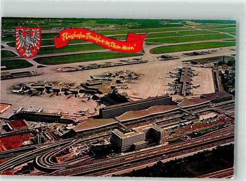 Frankfurt Fliegeraufnahme Hauptgebäude m. Rollfeld