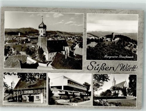 Süßen Fliegeraufnahme Burgruine Staufeneck