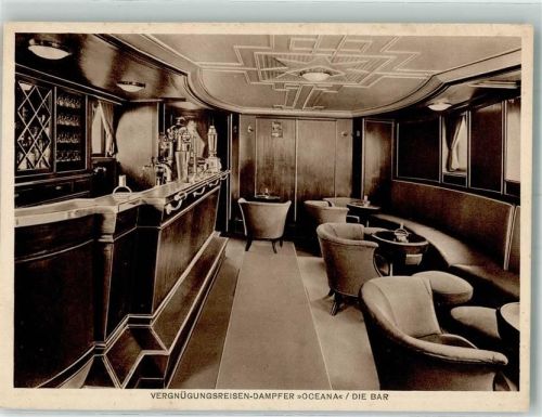 Interieur Dampfer Oceana , die Bar