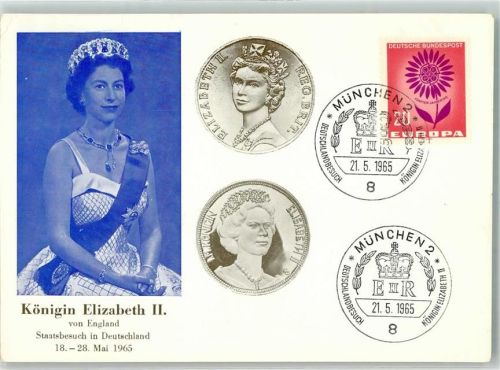 Königin Elisabeth II Staatsbesuch i. Deutschland 24.5.1965