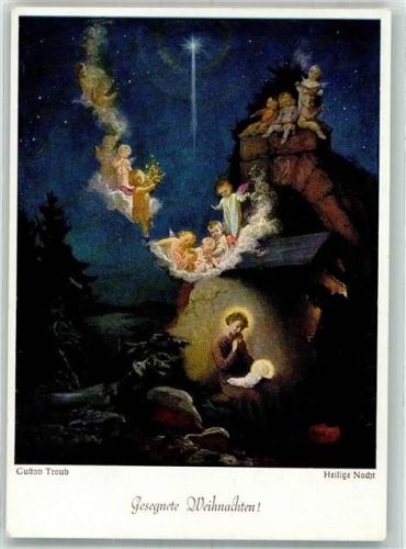 1951 Weihnachten Heilige Nacht Engel von Gustav Traub