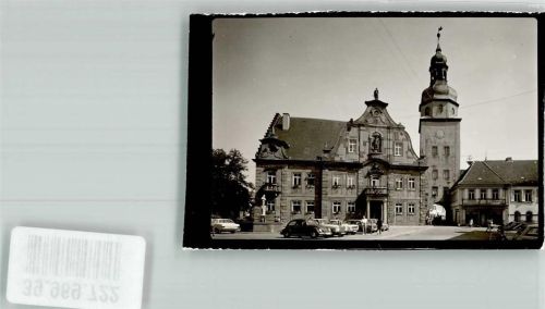 Ettlingen Rathaus VW Käfer Foto Original aus Archiv eines Ansichtskartenverlags Ort handschriftlich