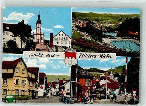 Hilders Schwimmbad Gasthaus Deutsches Haus Kirche