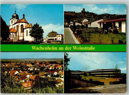 Wachenheim Kirche Hauptschule Oldtimer