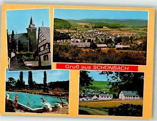 Schönbach Schwimmbad Kirche