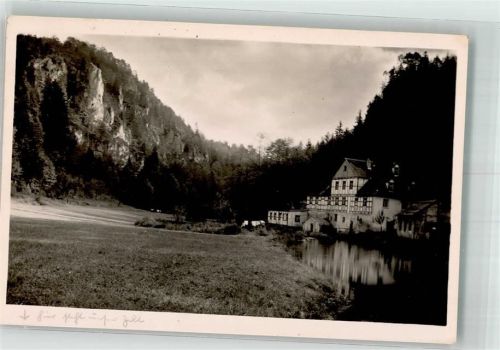 Wiesenttal 1950 Gasthaus Schottersmühle Notopfermarke Berlin