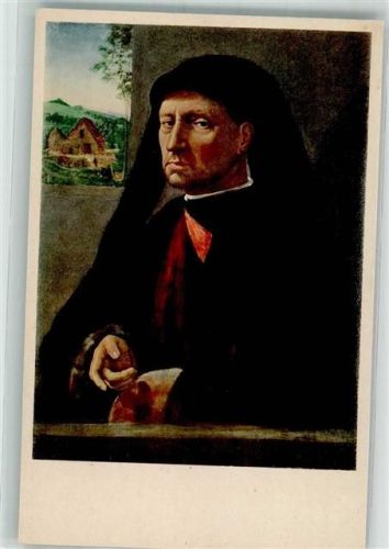 Nr. 196 Farbenlichtdruck Max Jaffe, Wien : Florentiner von Ghirlandajo Bildkarte