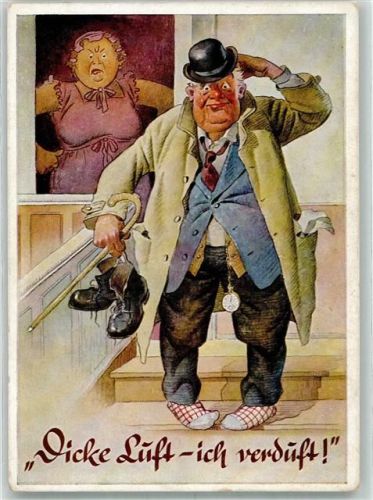 Dicke Luft ich verduft Münchener Bildkunstverlag August Lengauer Nr. 3139