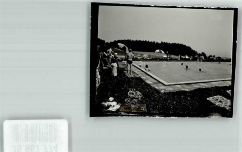 Kollnburg Schwimmbad Ort handschriftlich Foto Original aus Archiv eines Ansichtskartenverlags