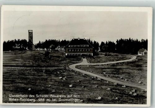 Onstmettingen 1930 Gasthaus Pension Wanderheim Raichberg Hüttenstempel Nägelehaus