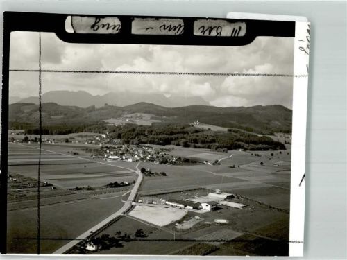 Eisenärzt Fliegeraufnahme von Schwimmbad und Ort Foto Original aus Archiv eines Ansichtskartenverlags Ort handschriftlich Farbstriche im Bild