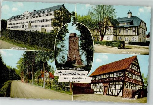36355 W6424 Hochwaldhausen - Genesungsheim Sanatorium Taufstein Hotel Felsenmeer Teufelsmühle