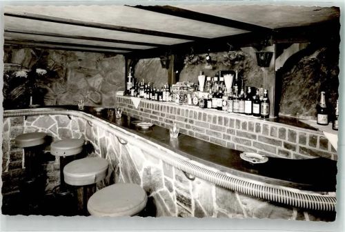 Walporzheim Gasthaus zum musikalischen Wirt Bar Barhocker Flaschen Ort handschriftlich Foto Original aus Archiv eines Ansichtskartenverlags