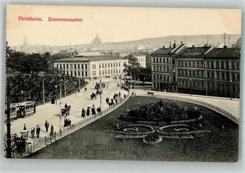 Oslo Kristiania - Straßenbahn Drammensveien