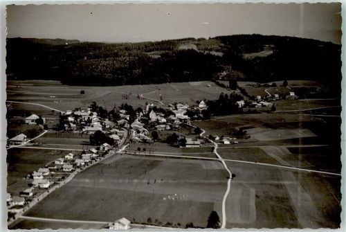 Warngau Fliegeraufnahme Ort handschriftlich Foto Original aus Archiv eines Ansichtskartenverlags