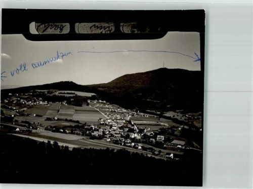 Rimbach Vogelschau Ort handschriftlich Striche auf der Bildseite Foto Original aus Archiv eines Ansichtskartenverlags