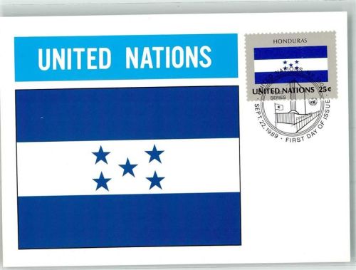Tegucigalpa 1989 Wappen Flaggen der Nationen Briefmarke Bildseite