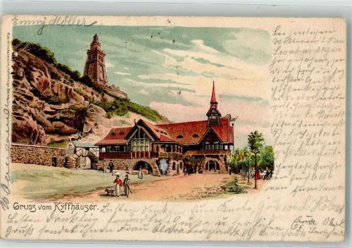 Steinthaleben 1905 Kaiser-Wilhelm-Denkmal Gasthaus