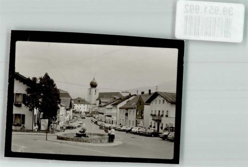Lam Marktplatz mit Pfarrkirche St. Ulrich Foto Original aus Archiv eines Ansichtskartenverlags Ort handschriftlich