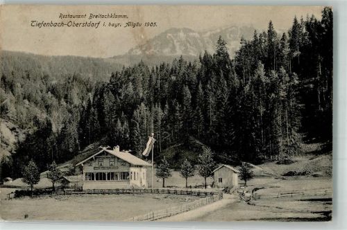 Tiefenbach 1905 Gasthaus Breitbachklamm