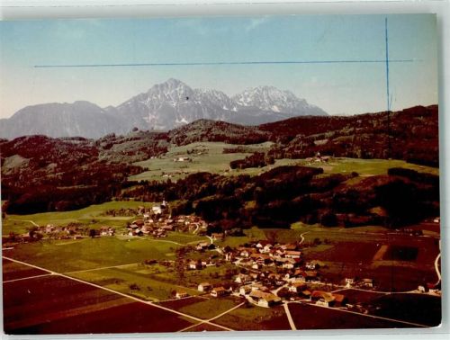 Ainring Fliegeraufnahme Ort handschriftlich Foto Original aus Archiv eines Ansichtskartenverlags