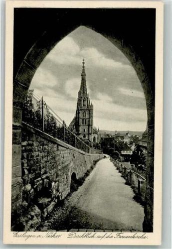 Esslingen Blick auf die Frauenkirche