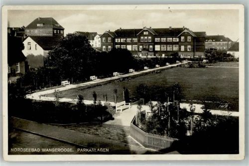 Wangerooge 1935 Parkanlage Foto AK