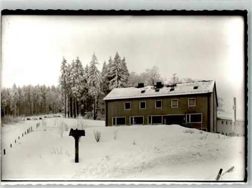 Usseln Schullandheim Gütersloh im Winter Ort handschriftlich Foto Original aus Archiv eines Ansichtskartenverlags