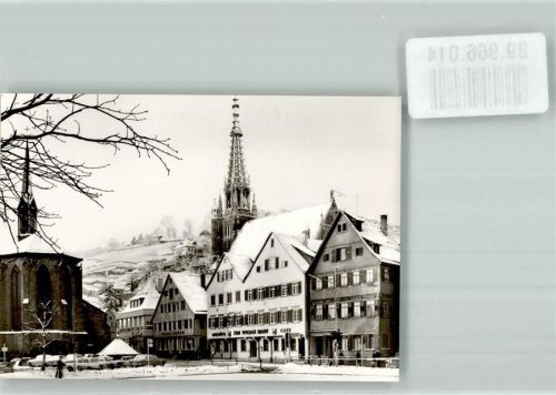 Esslingen Cafe Kirche Auto Winter
