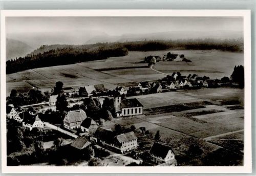 Schömberg Fliegeraufnahme Strähle Gasthaus zum Löwen Kirche