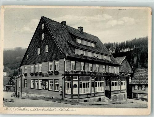 Lautenthal 1938 Hotel Rathaus