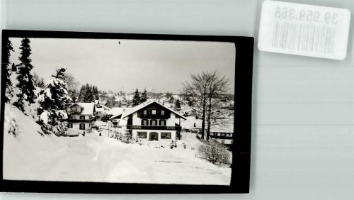 Bad Kohlgrub Winter Ort handschriftlich Foto Original aus Archiv eines Ansichtskartenverlags