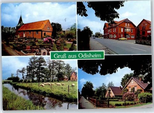 Odisheim Kirche, Schafwiese, Ortspartie