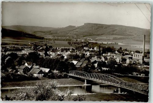31860 W3254 Kirchohsen FOTO KEINE AK Brücke Fabrik Ort handschriftlich Foto Original aus Archiv eines Ansichtskartenverlags