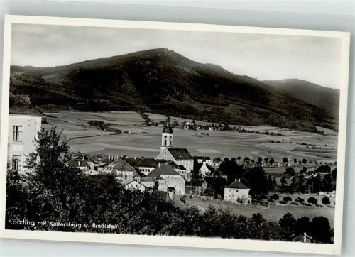 Kötzting mit Kath. Stadtpfarrkirche Mariä Himmelfahrt Kaitersberg und Riedlstein