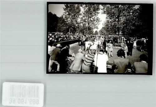 Iffezheim Führring der Galopprennbahn Foto Original aus Archiv eines Ansichtskartenverlags Ort handschriftlich