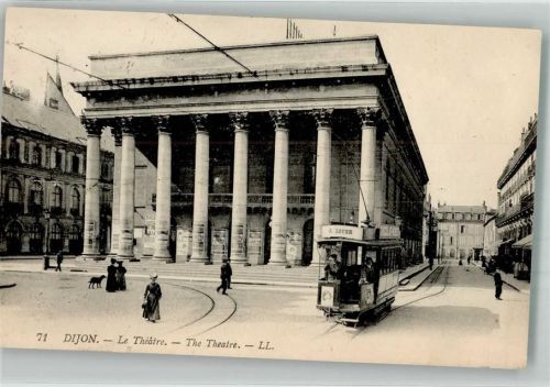 Dijon 1925 Straßenbahn Theater