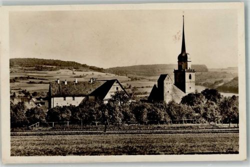Fladungen 1928 mit der Kath. Pfarrkirche St. Kilian Fotograf Eckert