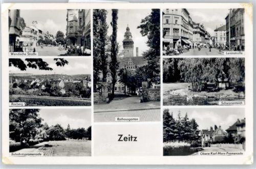 Zeitz Wendische Straße, Rasberg, Bahnhofspromenade, Rathausgarten, Schwanenteich, Leninstraße