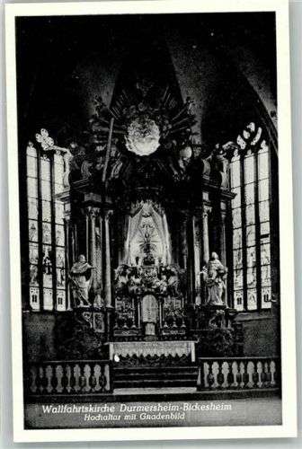 Durmersheim Wallfahrtskirche Hochaltar m. Gnadenbild